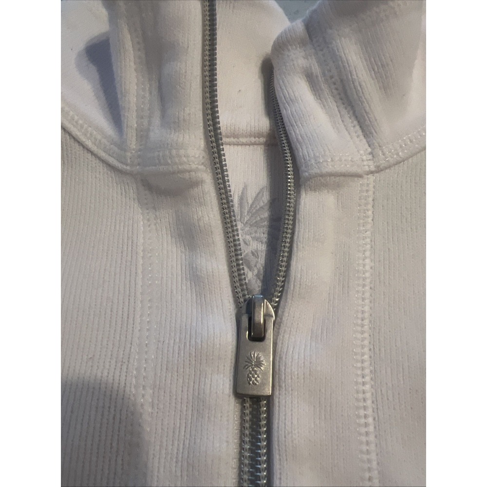 Tommy Bahama White Zip Up Sweater - Picture 3 of 7